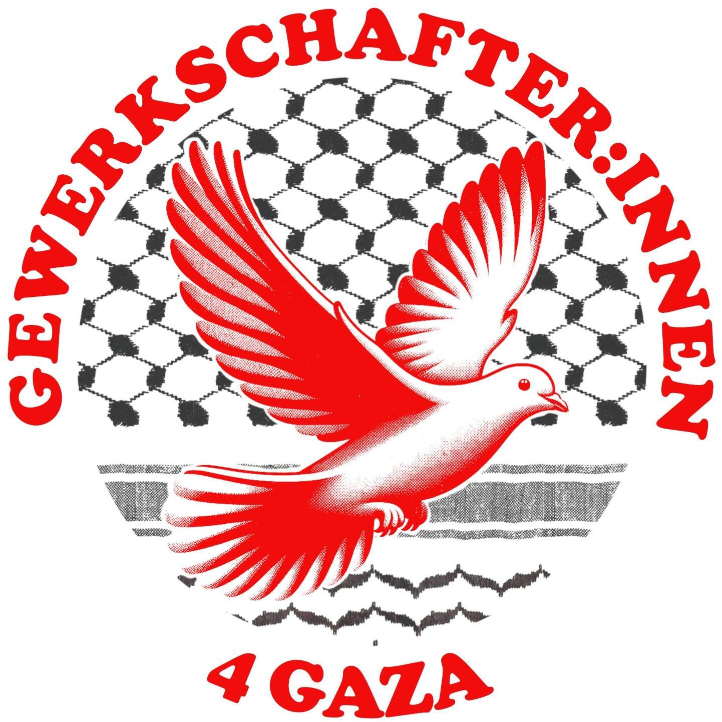 Gewerkschafts-mitglieder für Frieden und Gerechtigkeit in Palästina logo